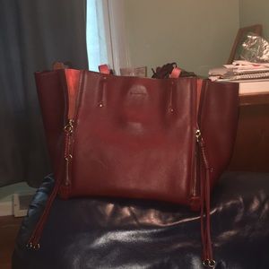 💕TRADED💕 Chloe milo medium tote sienna red